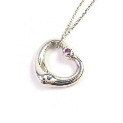 美品 ティファニー
ネックレス オープン ハート ペンダント シルバー レディース