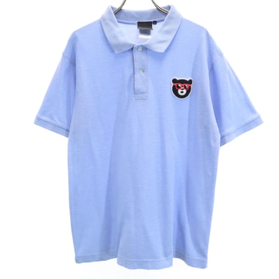 BEAMS T ビームスティー 半袖 ポロシャツ L ブルー系
