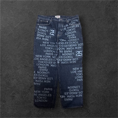 Stussy Big Ol' Jean City Link Denim "Washed Black"