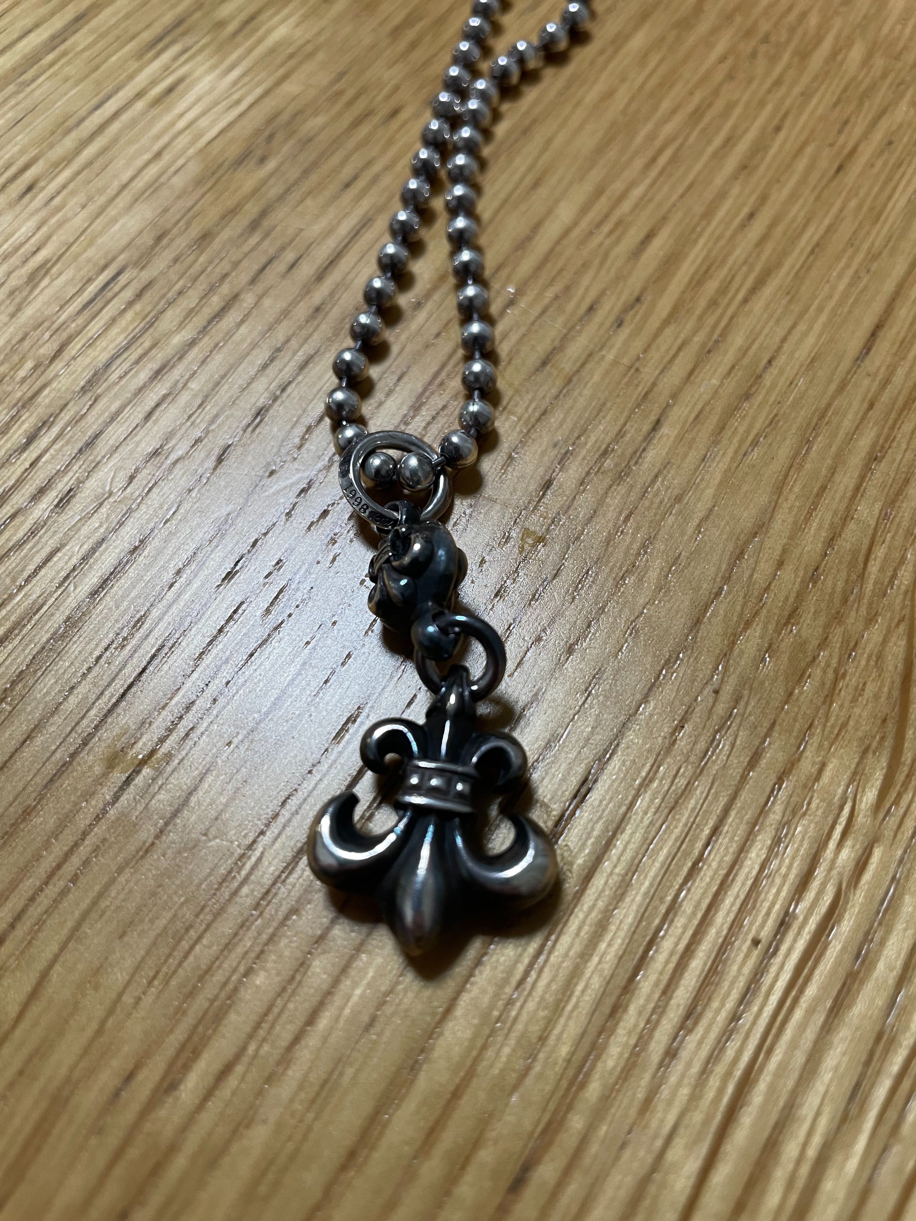 Chrome Hearts 1 Ball BS Flare Charm "Silver"