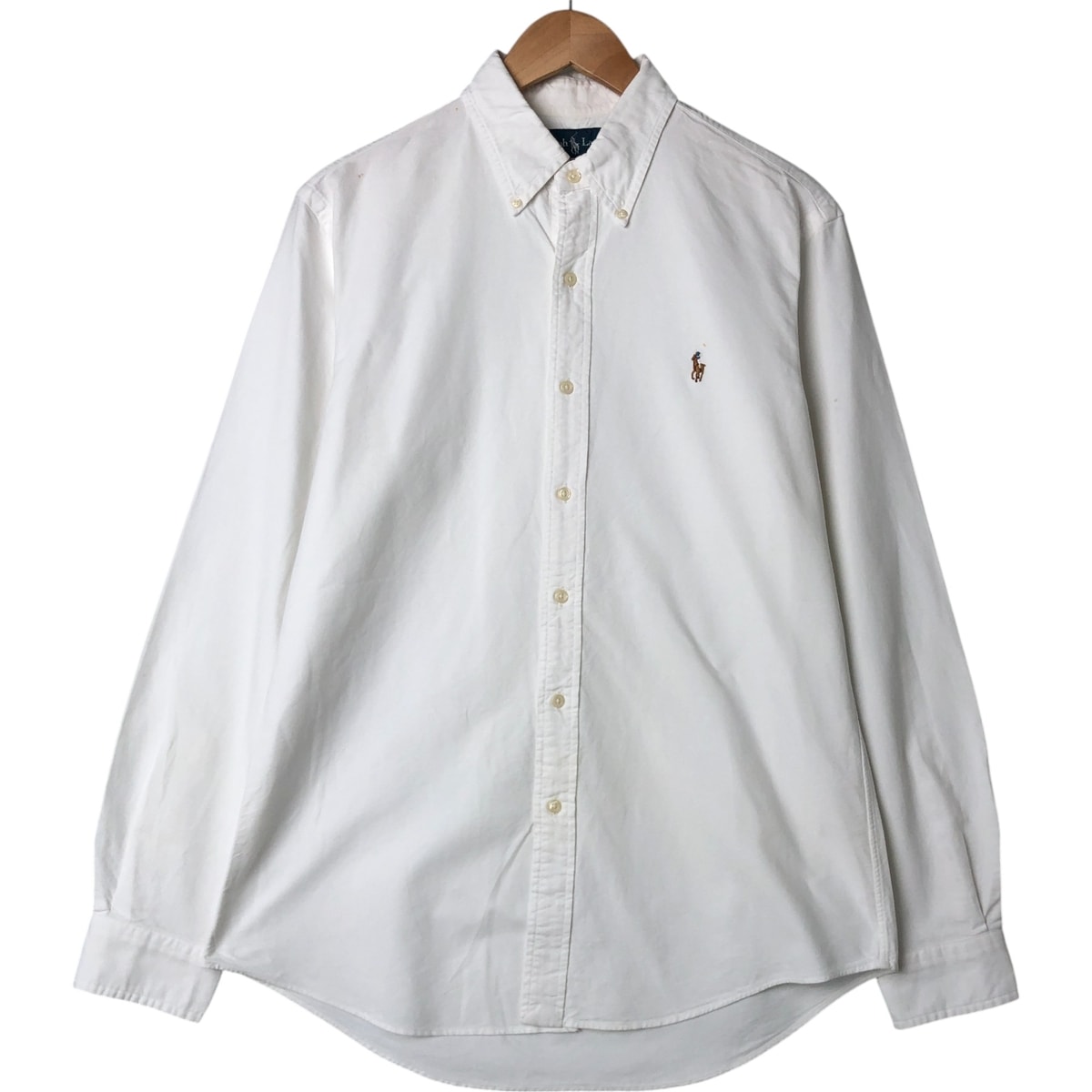 古着 ラルフローレン Ralph Lauren CUSTOM FIT 長袖 ボタンダウンシャツ メンズM相当/eaa543782