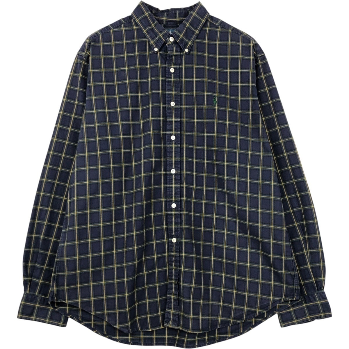 古着 ラルフローレン Ralph Lauren CLASSIC FIT 長袖 ボタンダウンチェックシャツ メンズXL相当/eaa676529