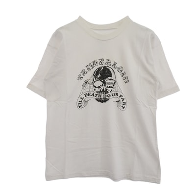 TENDERLOIN テンダーロイン Tシャツ T-TEE TILL DEATH DO US PART スカルプリント 半袖Tシャツ ホワイト ホワイト系 M【中古】