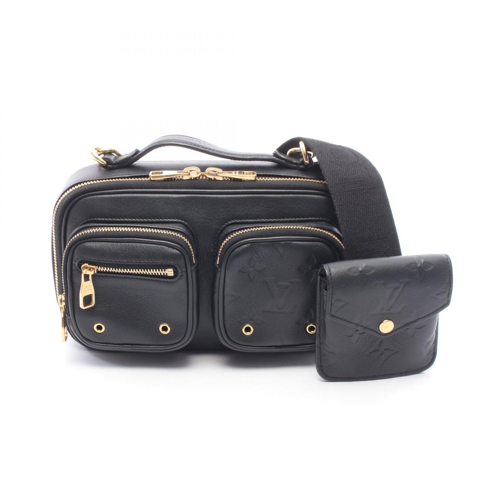 ルイ・ヴィトン LOUIS VUITTON ユーティリティ クロスボディ 2WAY ショルダーバッグ バッグ レザー カーフ ノワール レディース ブラック系 M80450 【中古】