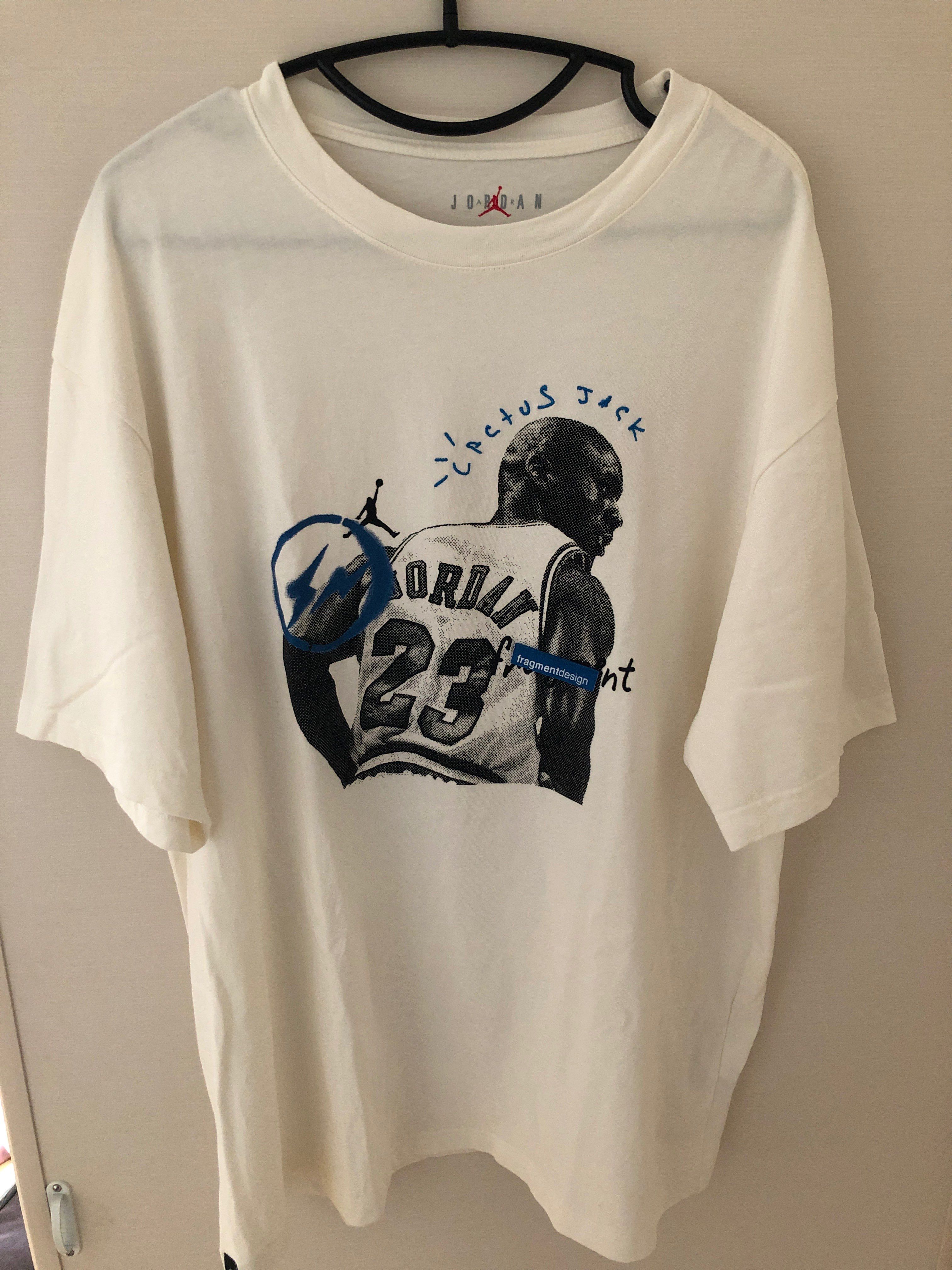 Air Jordan Travis Scott  Fragment Tee "White"