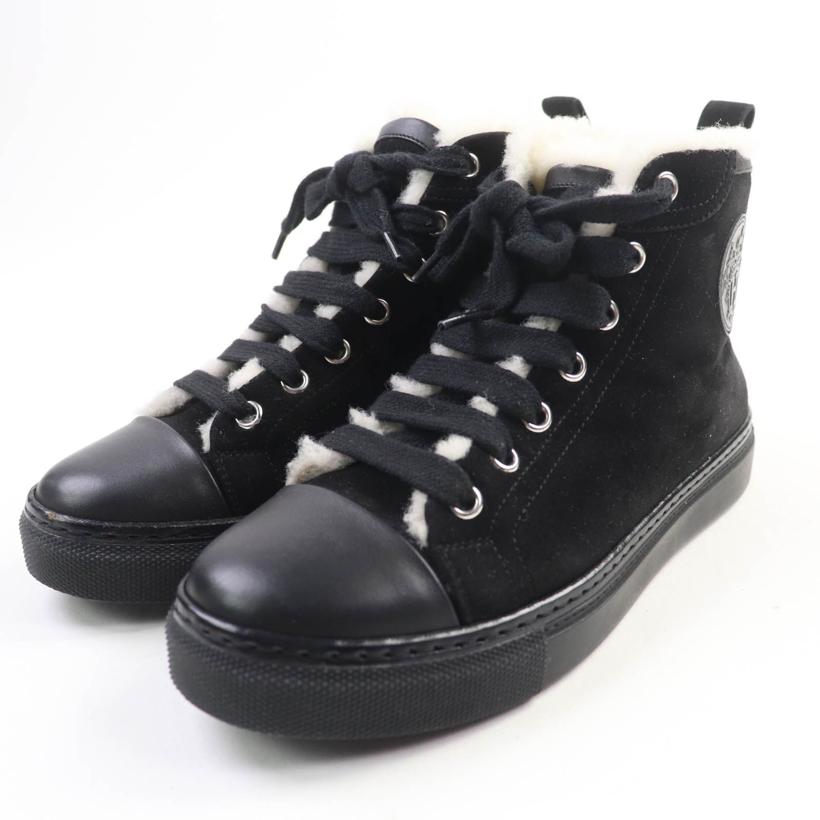 美品 エルメス ハイカットスニーカー  JIMMY ジミー ブラック 35.5