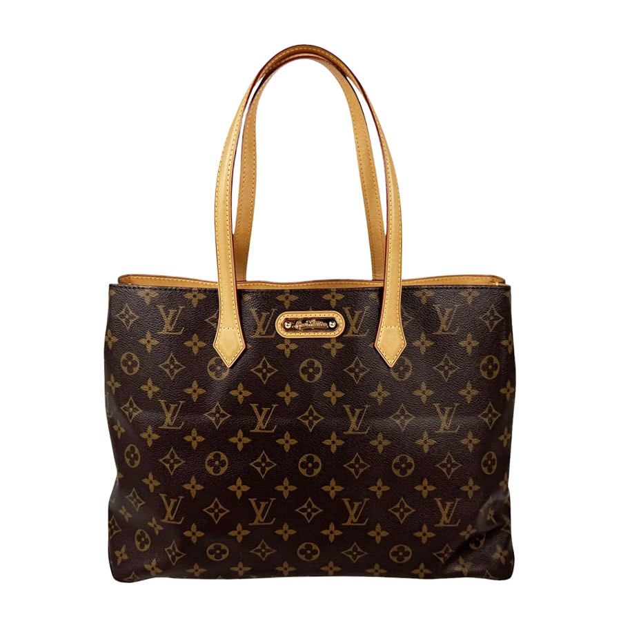 ルイ ヴィトン LOUIS VUITTON トートバッグ モノグラム ウィルシャーMM モノグラムキャンバス ブラウン ゴールド レディース M45644【中古】 z11179
