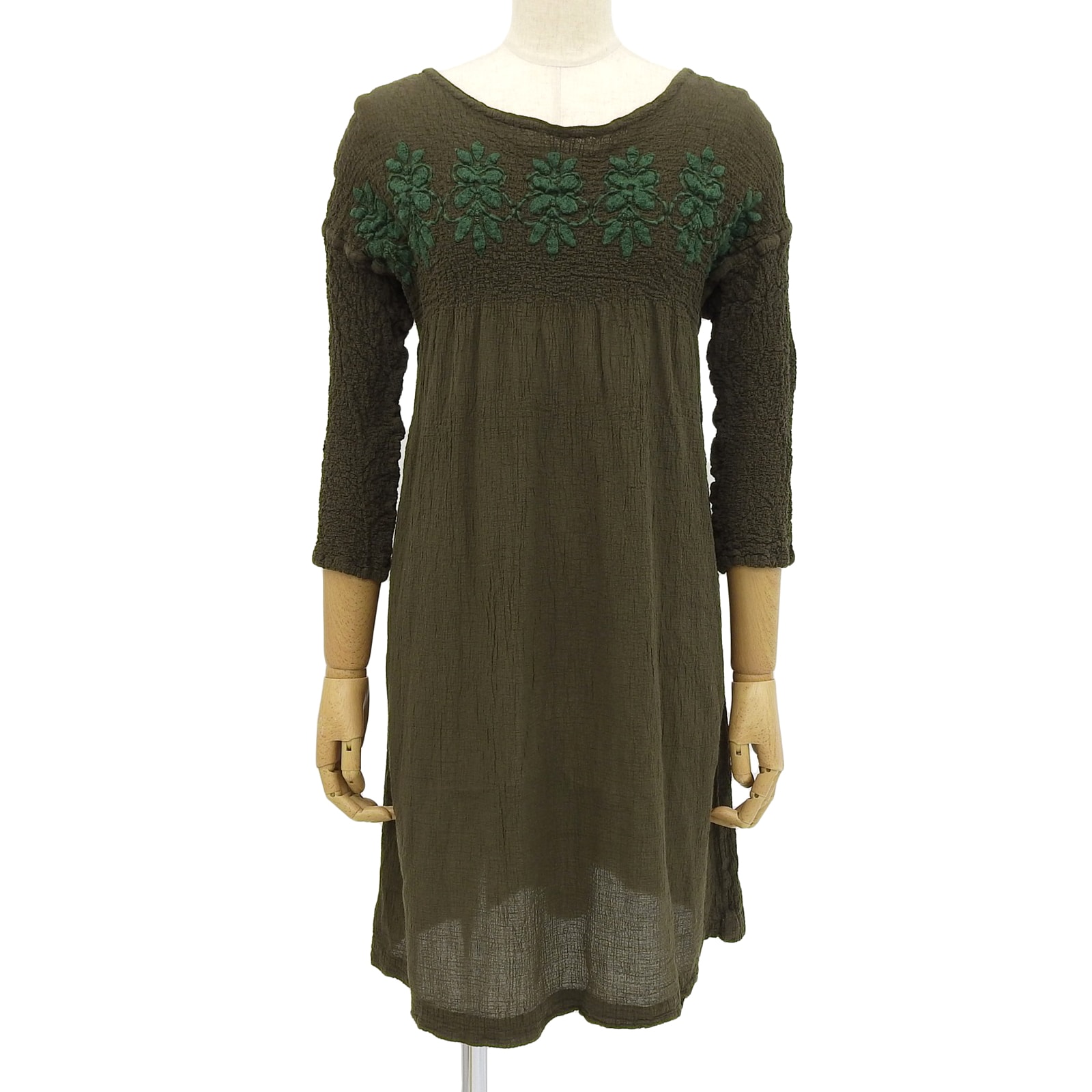 美品 ミー イッセイミヤケ
 ワンピース カーキ レディース ― MI44FT403