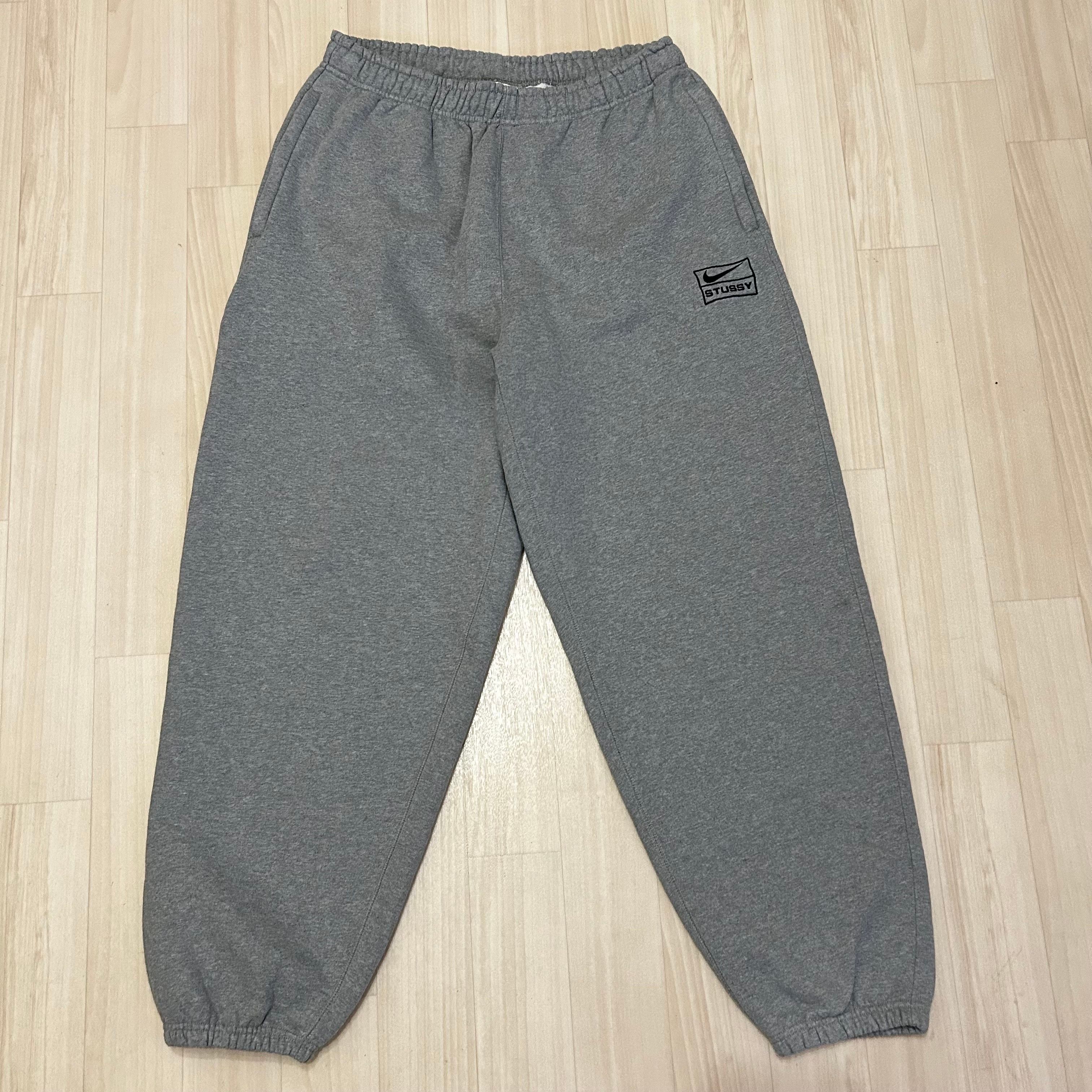 Stussy x Nike Fleece Pants (US Size) "Grey" DO9340-063