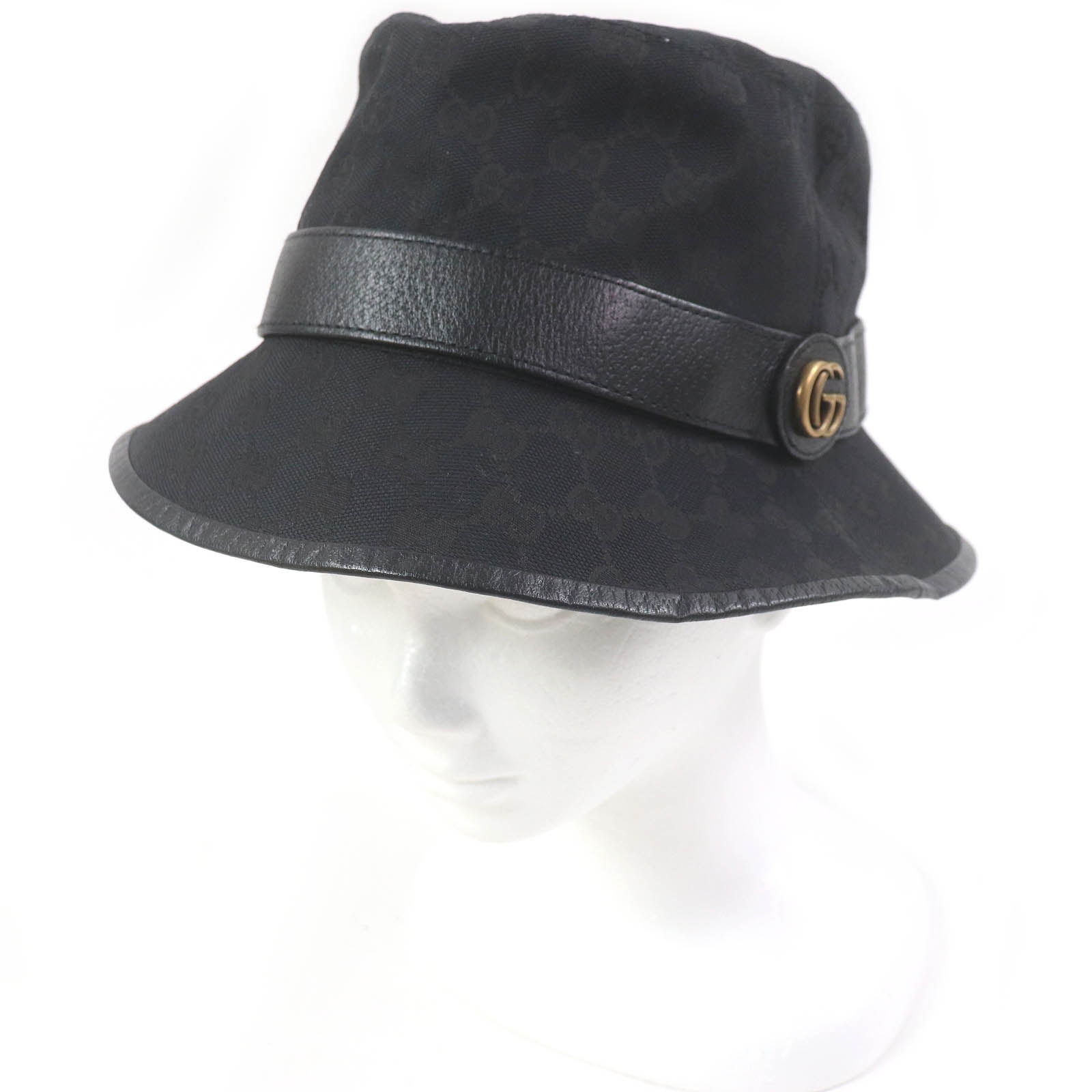 GUCCI GG Canvas Bucket Hut "Black"