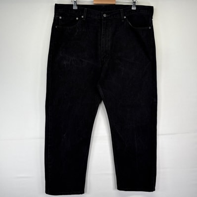 古着 リーバイス Levi's デニムパンツ 505 ストレート 大きいサイズ ジーンズ ジーパン 長ズボン w44 L30 ブラック メンズ