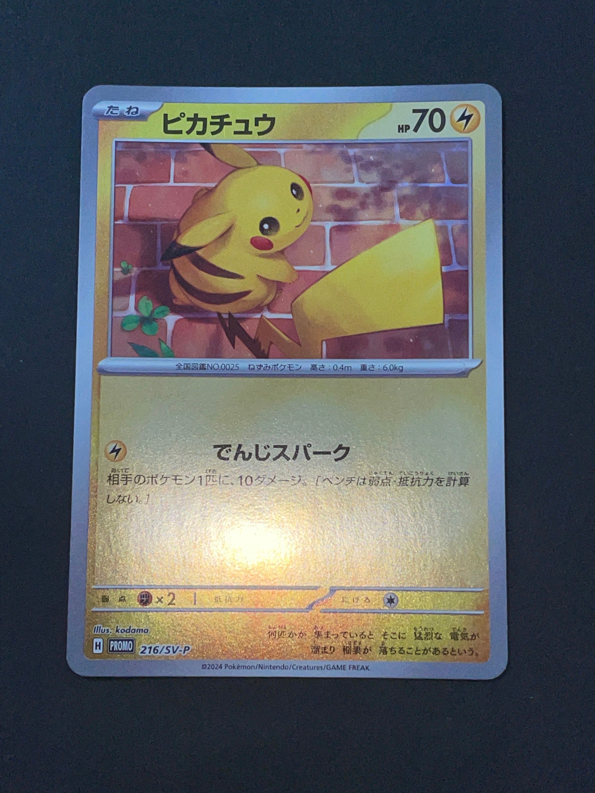 ピカチュウ P [SV-P 216](プロモカードパック「ポケカの夏がキタ!プロモカードGetキャンペーン!」)