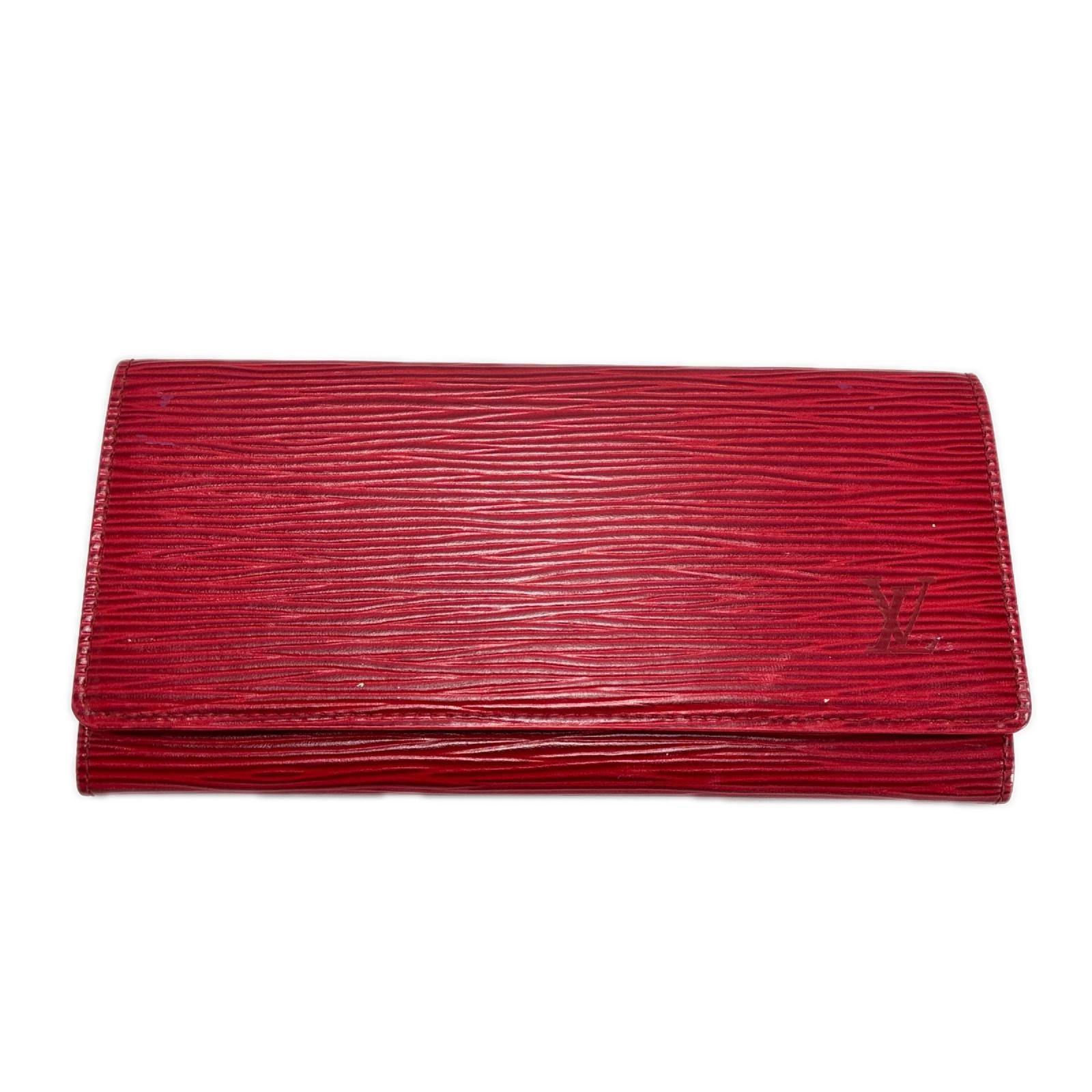 LOUIS VUITTON ルイヴィトン エピ ポルト エン 3 カルト クレディ M65357 レッド 札入れ