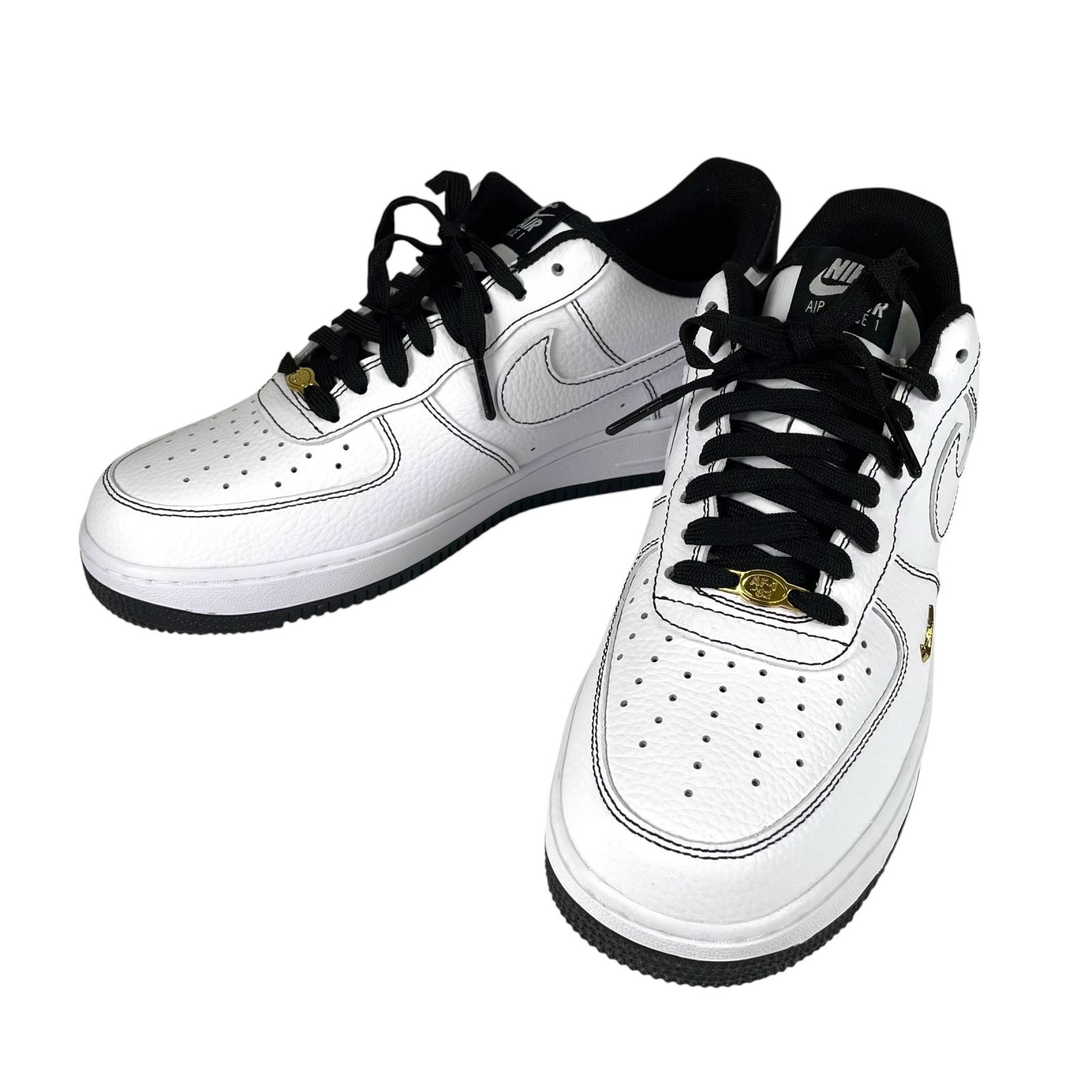 未使用品 NIKE ナイキ エアフォース 1 '07 ミニジュエル IB6543-101-28-A スニーカー レザー/ラバー ホワイト ユニセックス 28【古着】【中古】