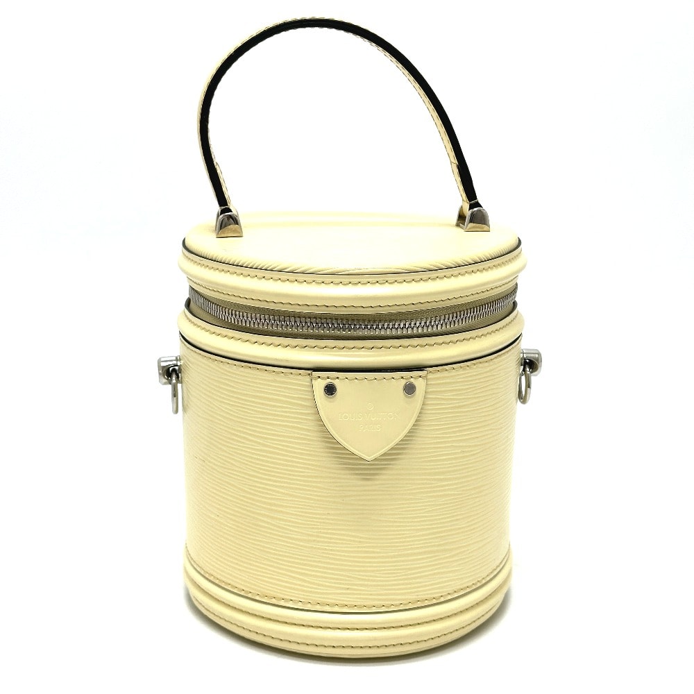 ルイヴィトン LOUIS VUITTON カンヌ M52560 バニティバッグ 2WAY カバン 肩掛け 斜め掛け ハンドバッグ エピレザー ヴァニラ