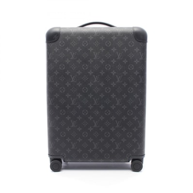 ルイ・ヴィトン LOUIS VUITTON ホライゾン55 キャリーバッグ バッグ PVCコーティングキャンバス レザー モノグラム・エクリプス メンズ ブラック系 M23002 【中古】