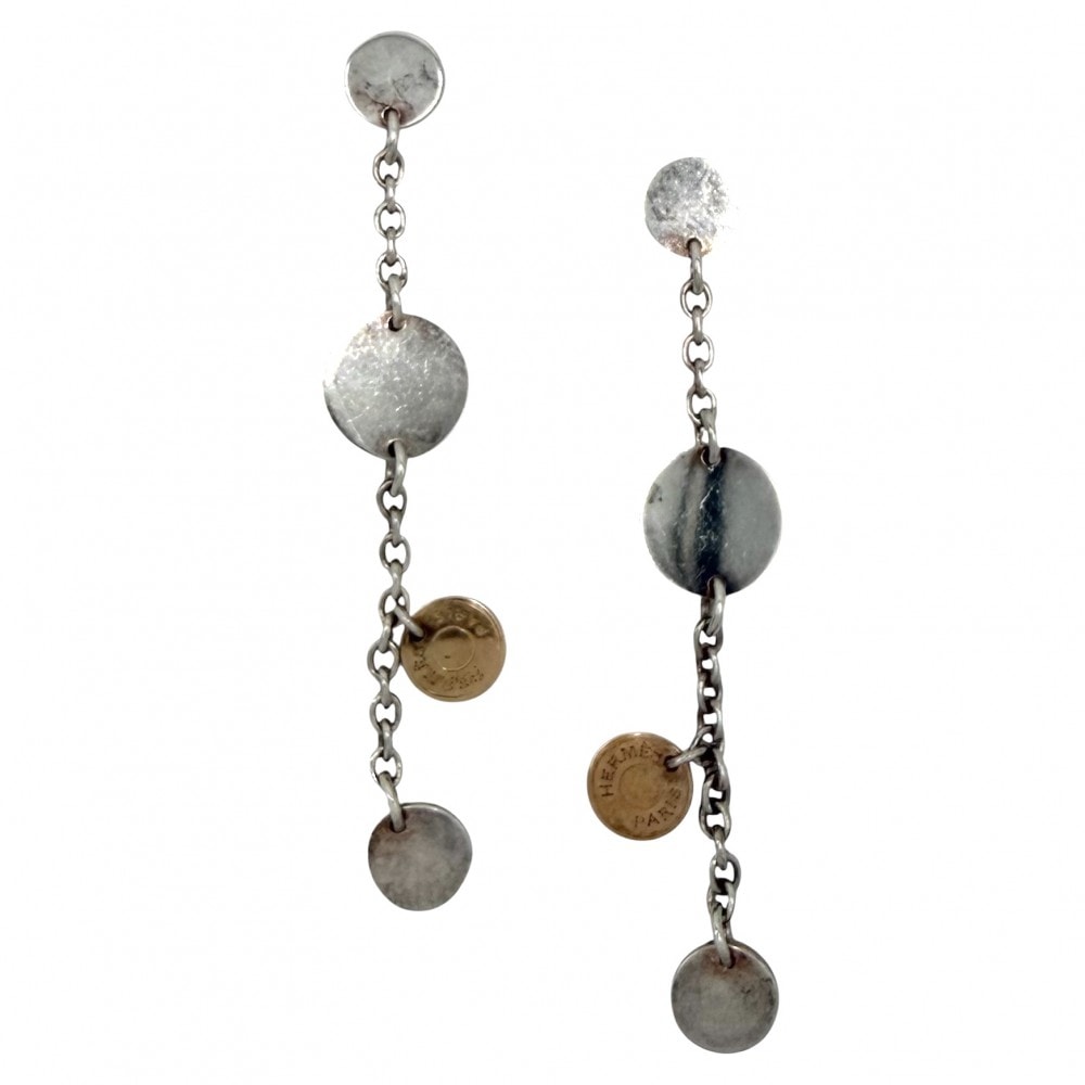 HERMES エルメス ピアス セリエ コンフェッティ アクセサリー ジュエリー Au750 18金PG シルバー925  K18ピンクゴールド   ゴールド シルバー レディース 約7.0g【中古品】