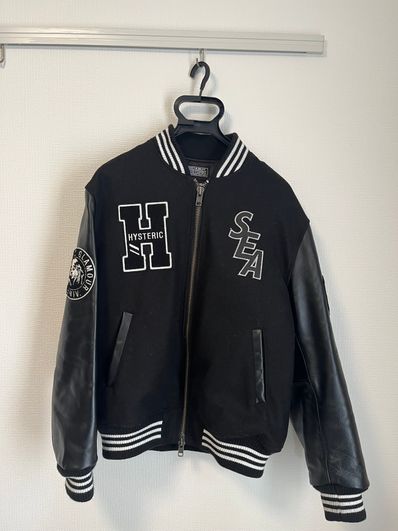 WIND AND SEA x HYSTERIC GLAMOUR Stadium Jumper "Black"