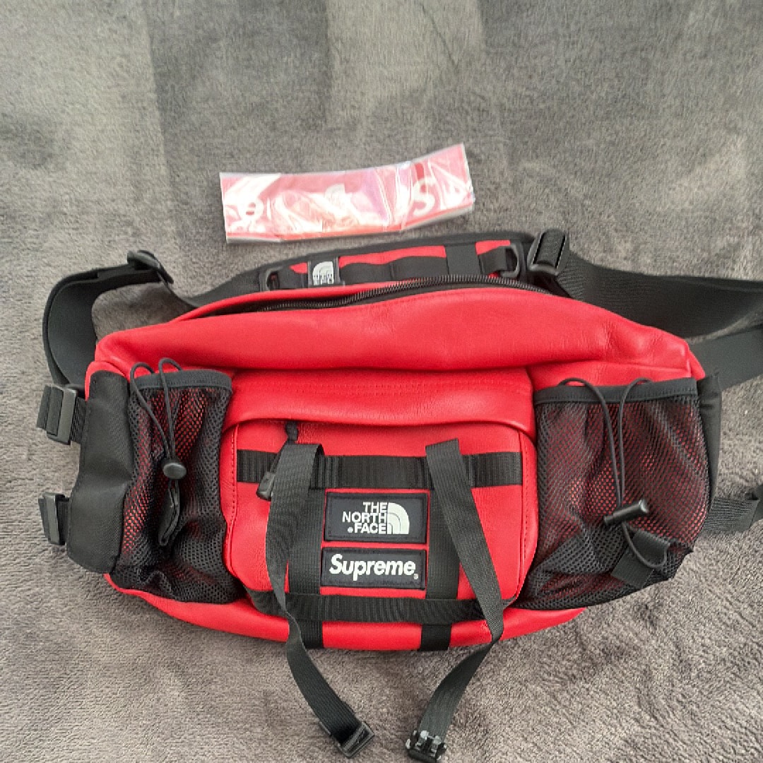 Supreme x The North Face Leather Mountain Waist Bag 