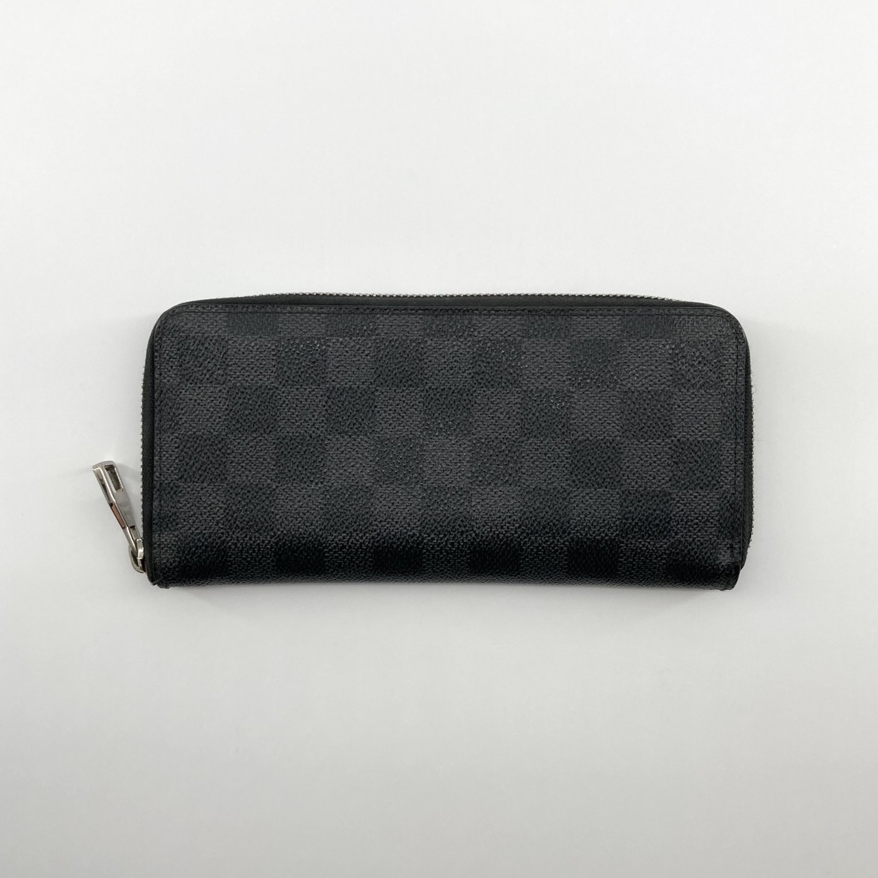 LOUIS VUITTON(ルイ・ヴィトン) ダミエグラフィット ジッピー ウォレット ヴェルティカル コーティングキャンバス  / レザー N63095 長財布 57.54g ダークグレー×ブラック