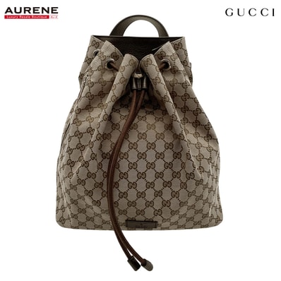 GUCCI グッチ 巾着 リュック・デイパック
GGキャンバス 449175 GGキャンバス レザー ブラウン ユニセックス
【中古】