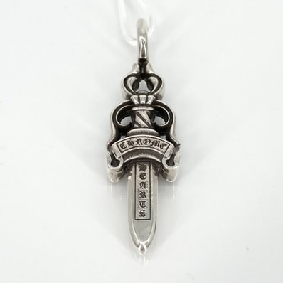 CHROME HEARTS(クロムハーツ) DOUBLE DAGGER ダブルダガー SV925 ペンダントトップ 21.77g シルバー