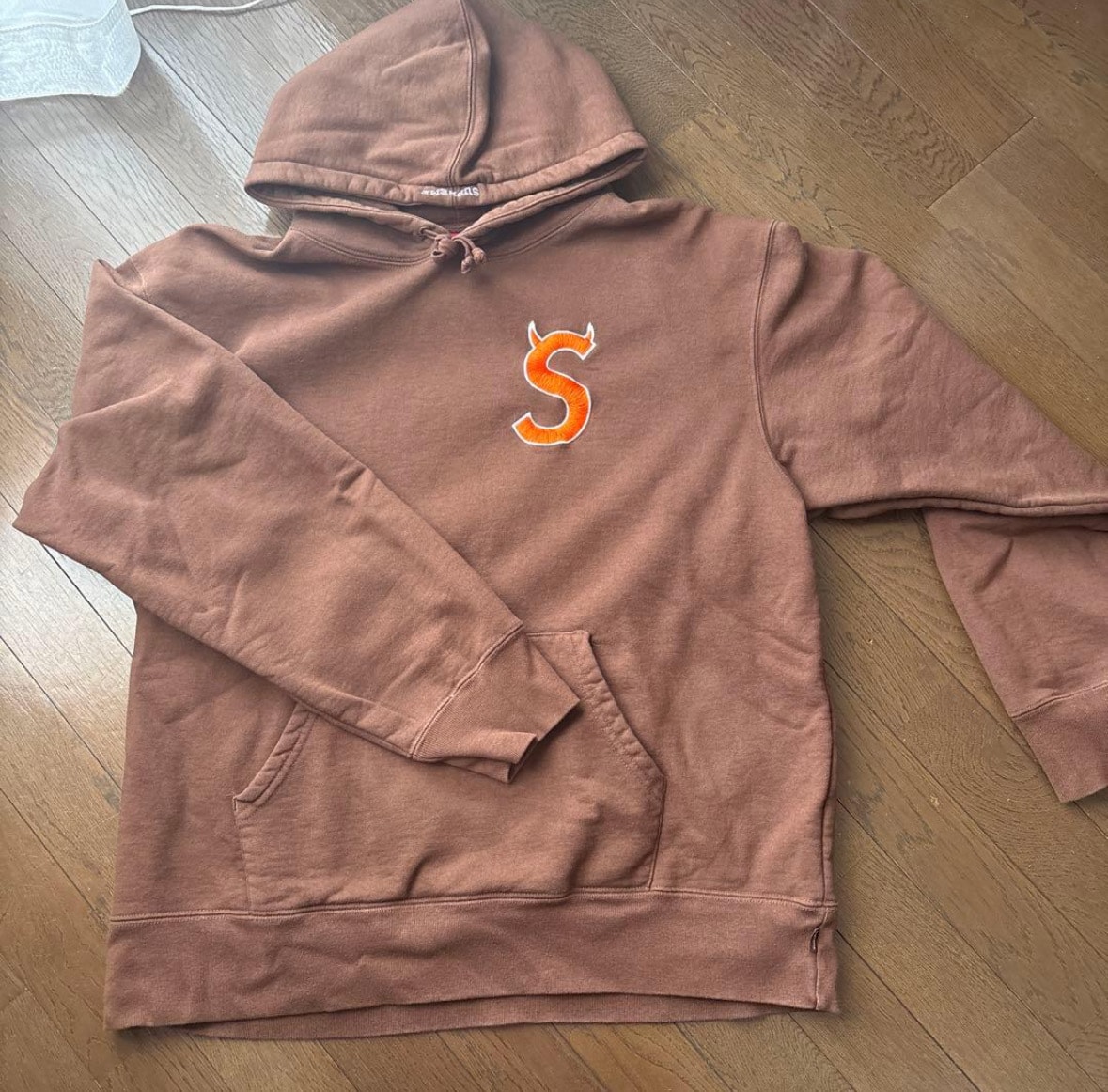 Supreme S Logo Hooded Sweatshirt "Brown" (22FW)