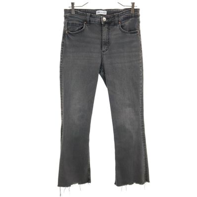 ZARA カットオフ加工 ブーツカットデニムパンツ