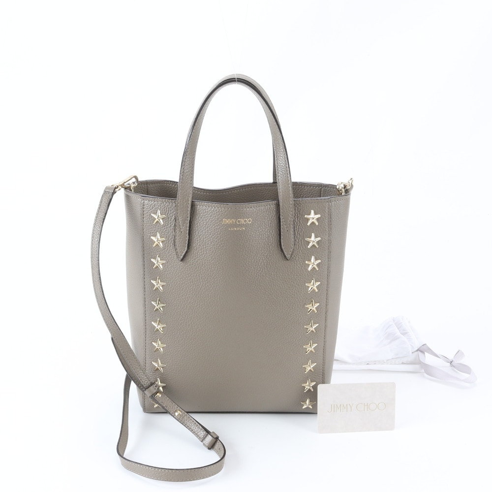 ■極美品 ジミーチュウ ペガシ スタッズショルダーバッグ レザー
