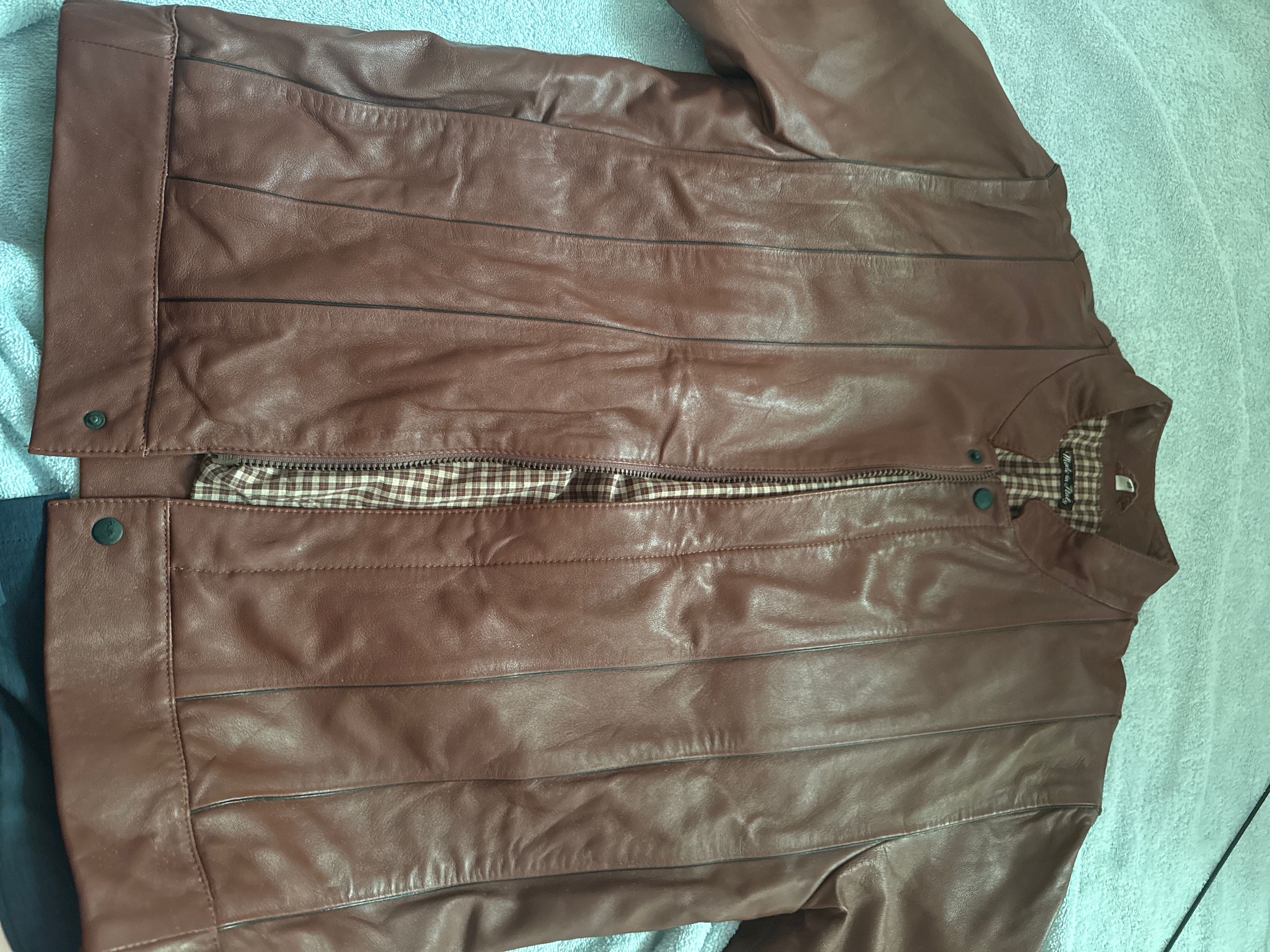 Owen Barryinternational ブラウンジャケット 革