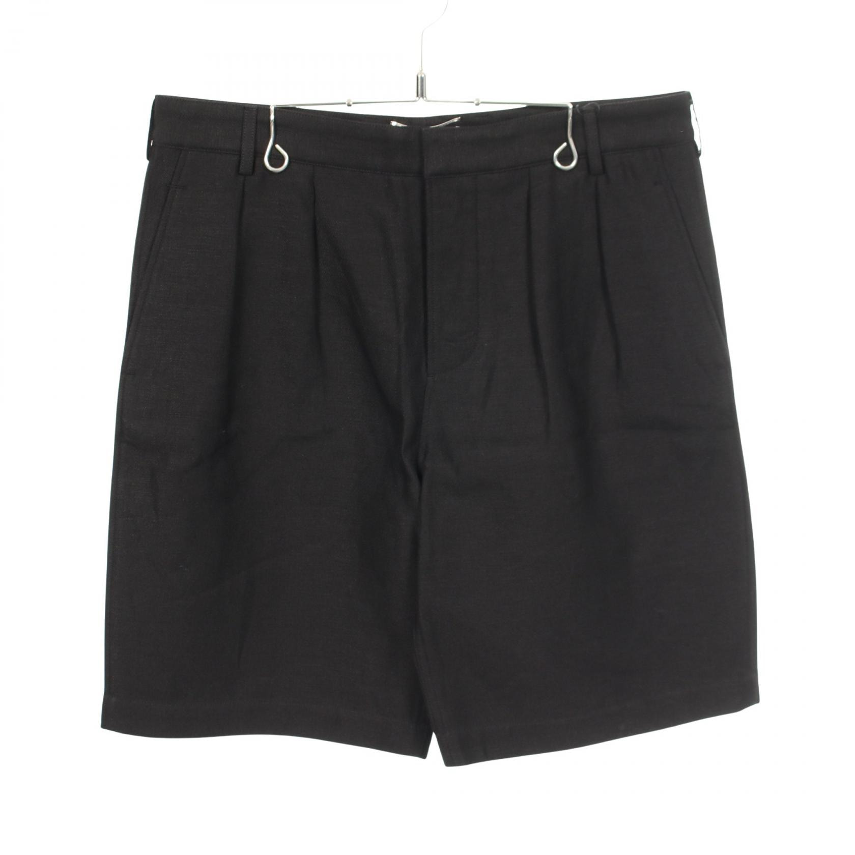 サンローランパリ SAINT LAURENT PARIS ハーフ パンツ 衣料品 ボトムス ファブリック コットン メンズ ブラック系 【中古】