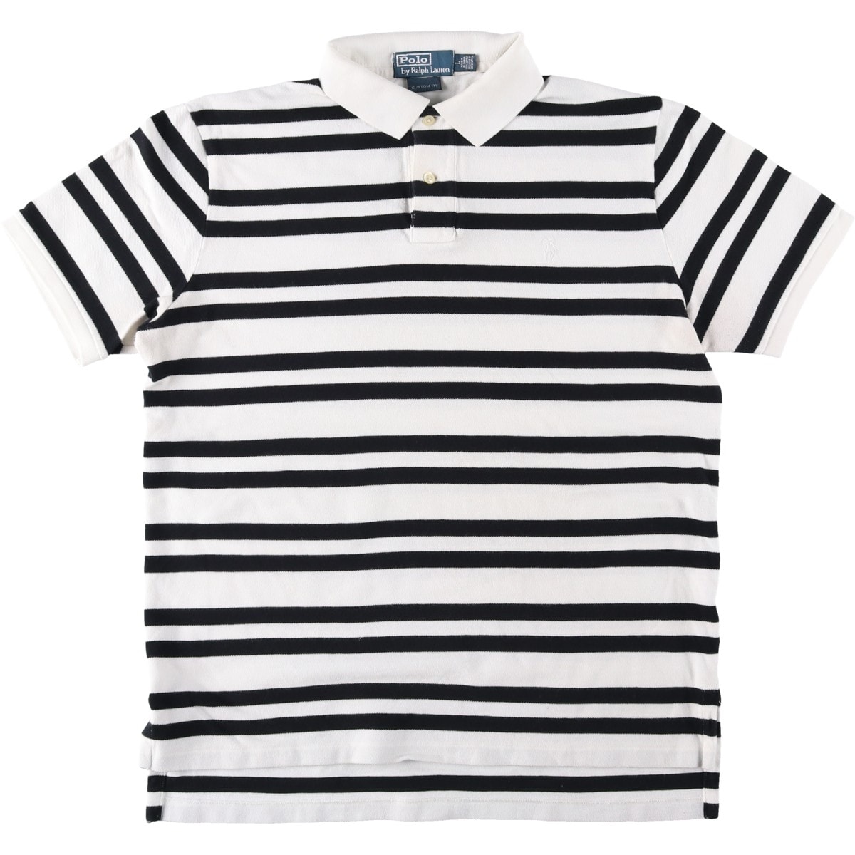 古着 ラルフローレン Ralph Lauren POLO by Ralph Lauren CUSTOM FIT 半袖 ボーダー ポロシャツ メンズL相当/eaa644683