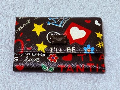中古/美品/ドルチェ&ガッバーナ/グラフィティ/三つ折り/財布
