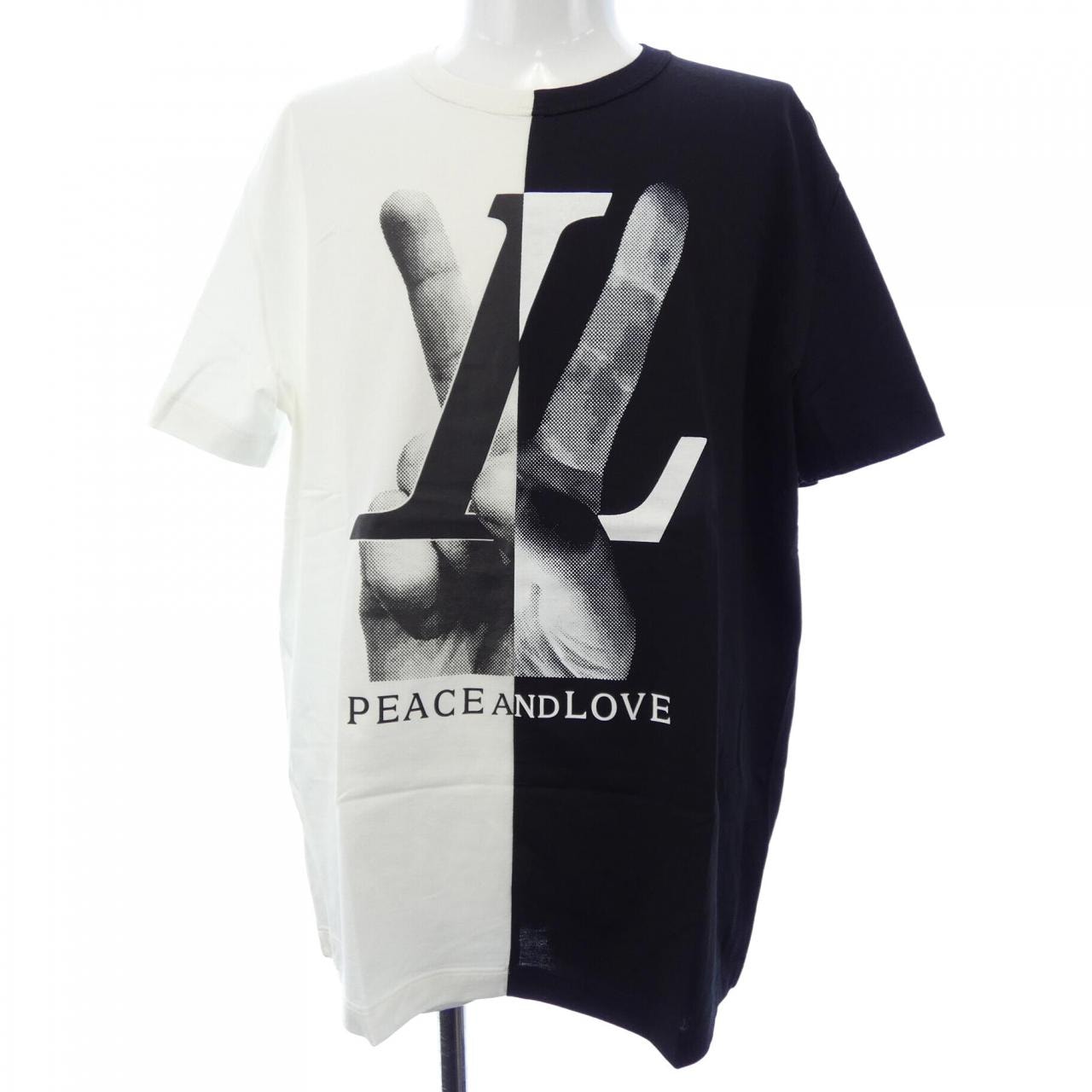ルイヴィトン LOUIS VUITTON PEACE AND LOVE HFY89WFMB Tシャツ