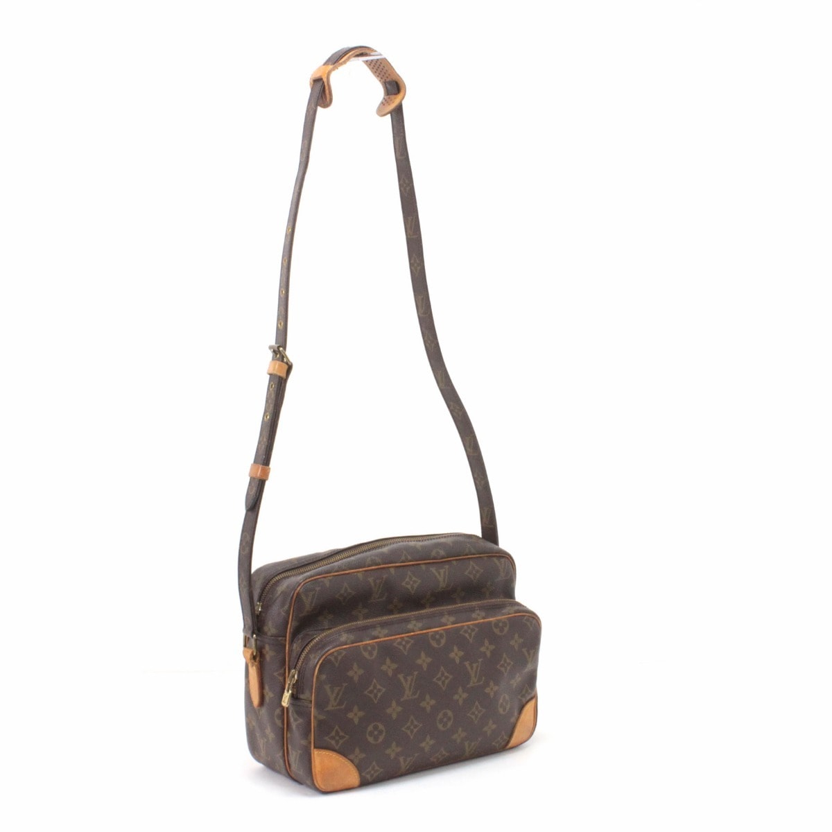 LOUIS VUITTON ルイヴィトン ショルダーバッグ モノグラム ナイル ポケットベタ ファスナータブ取れ M45244