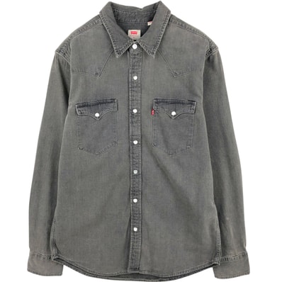 古着 リーバイス Levi's STANDARD 長袖 デニムウエスタンシャツ メンズM相当/eaa676390