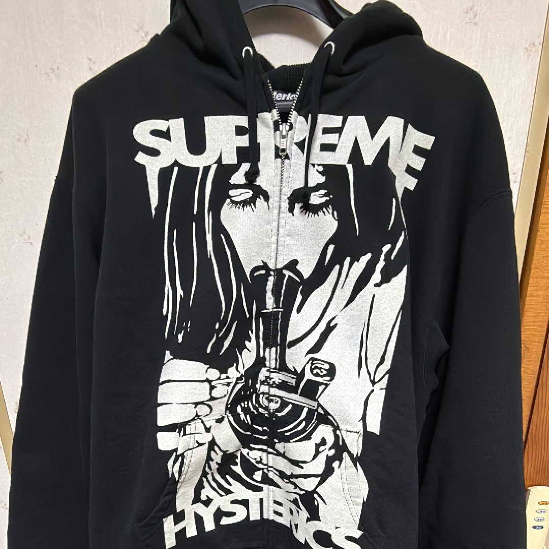 Supreme x HYSTERIC GLAMOUR Thermal Lined Zip Up Hooded Sweatshirt
