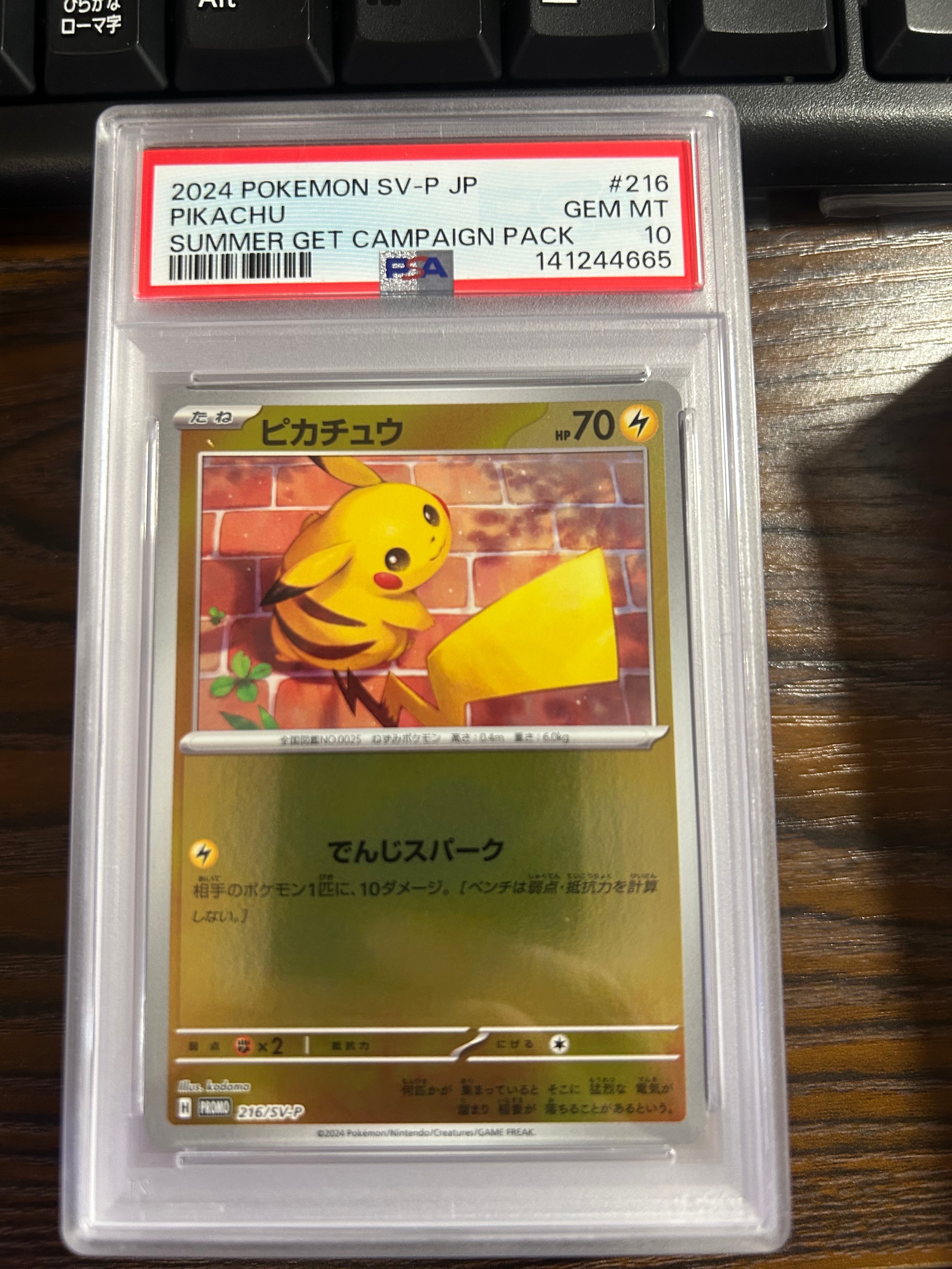 ピカチュウ P [SV-P 216](プロモカードパック「ポケカの夏がキタ!プロモカードGetキャンペーン!」)