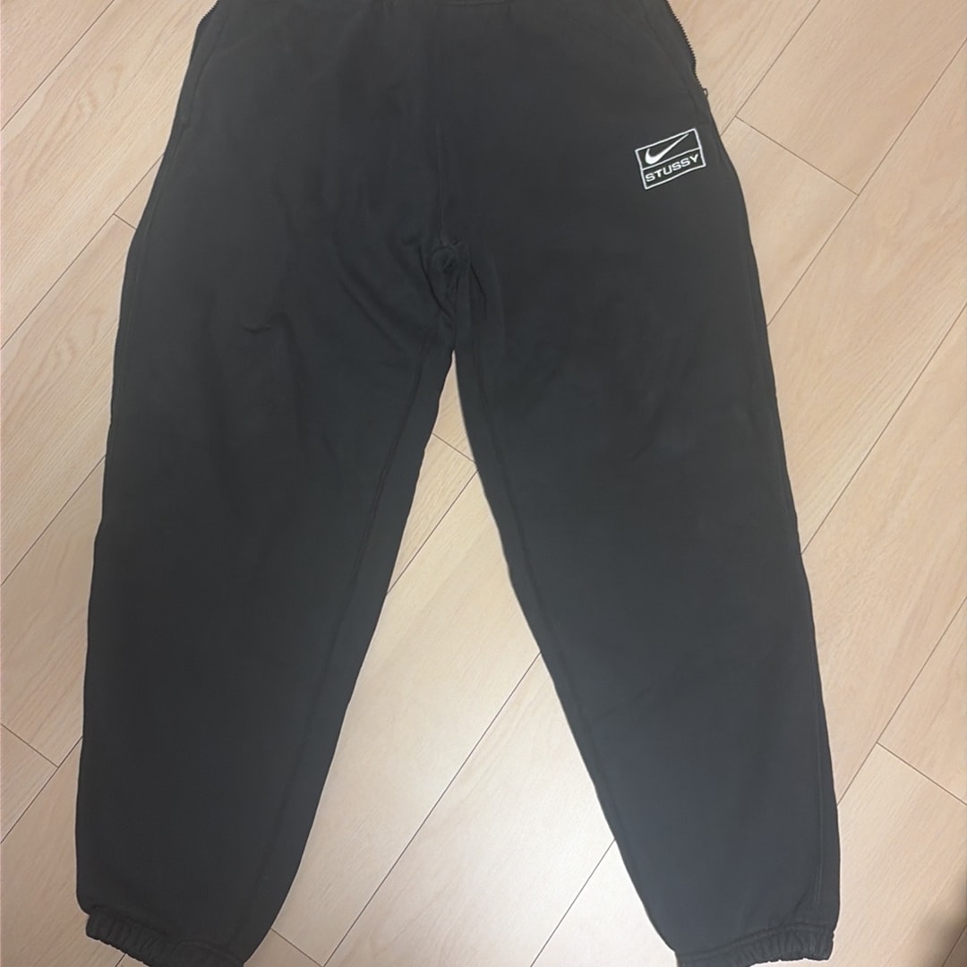Stussy x Nike Stone Washed Fleece Pant "Black" (US Size) FN5235-010