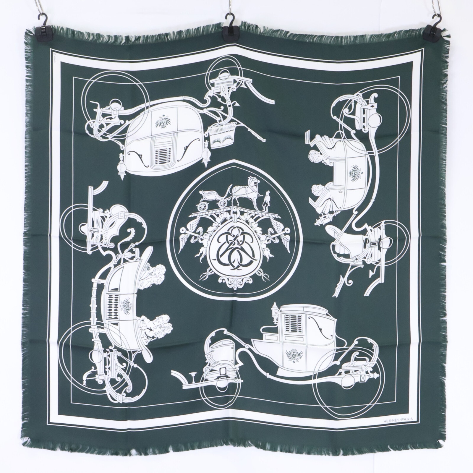 エルメス 【新品未使用】EX LIBRIS エクスリブリス フリンジ カレ80