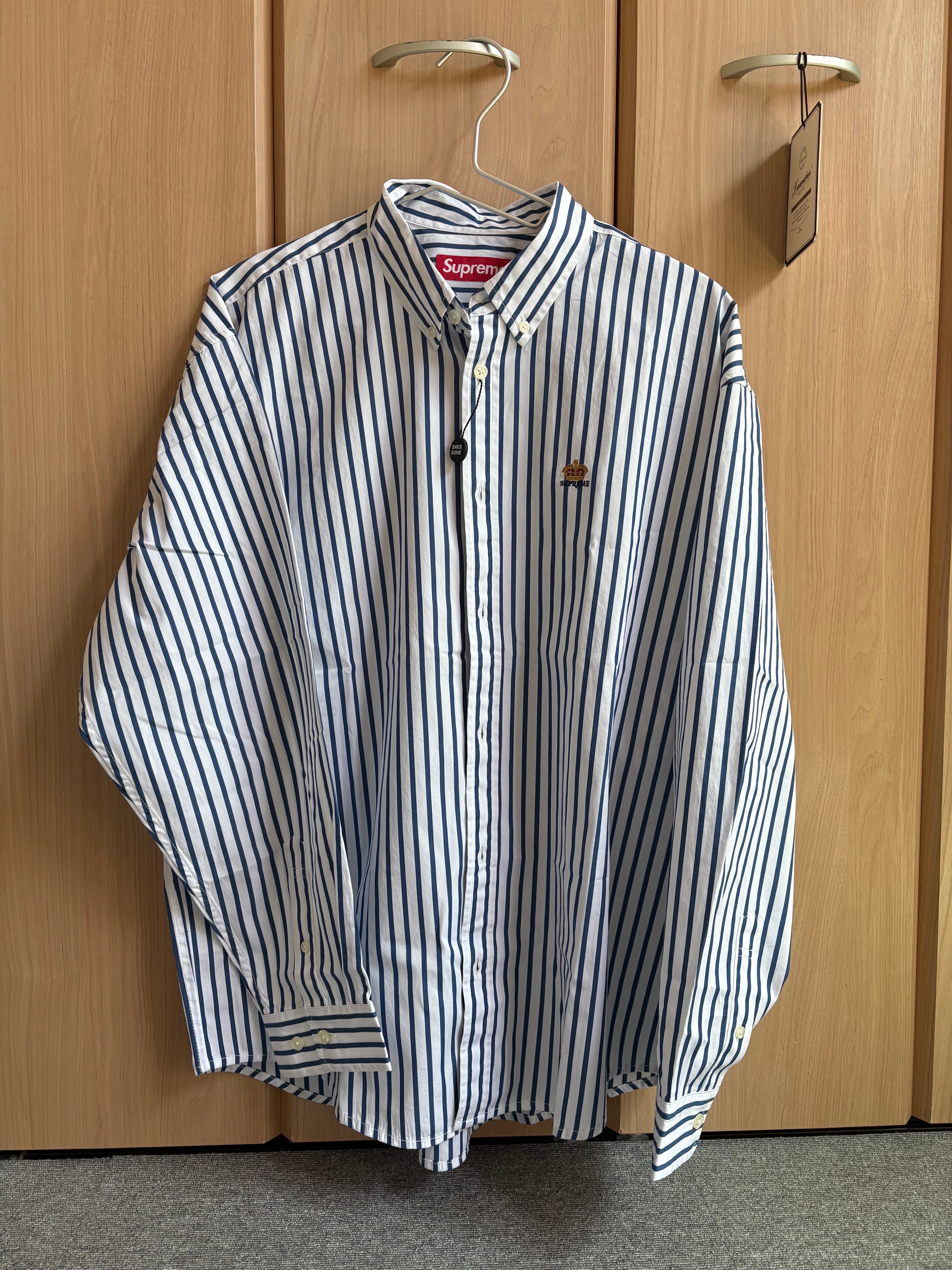 Supreme Stripe Shirt "White"