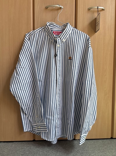 Supreme Stripe Shirt "White"