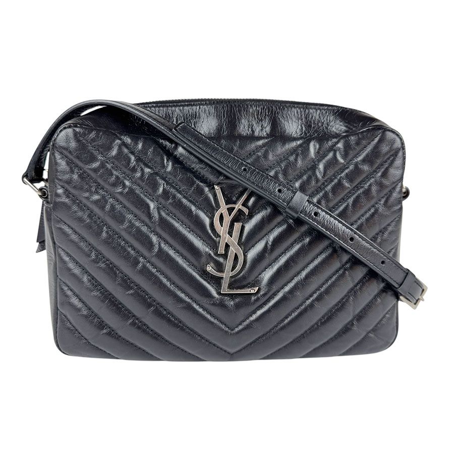 サンローラン YSL ショルダー バッグ シルバー サンローラン SAINT LAURENT ショルダーバッグ レザー シルバー