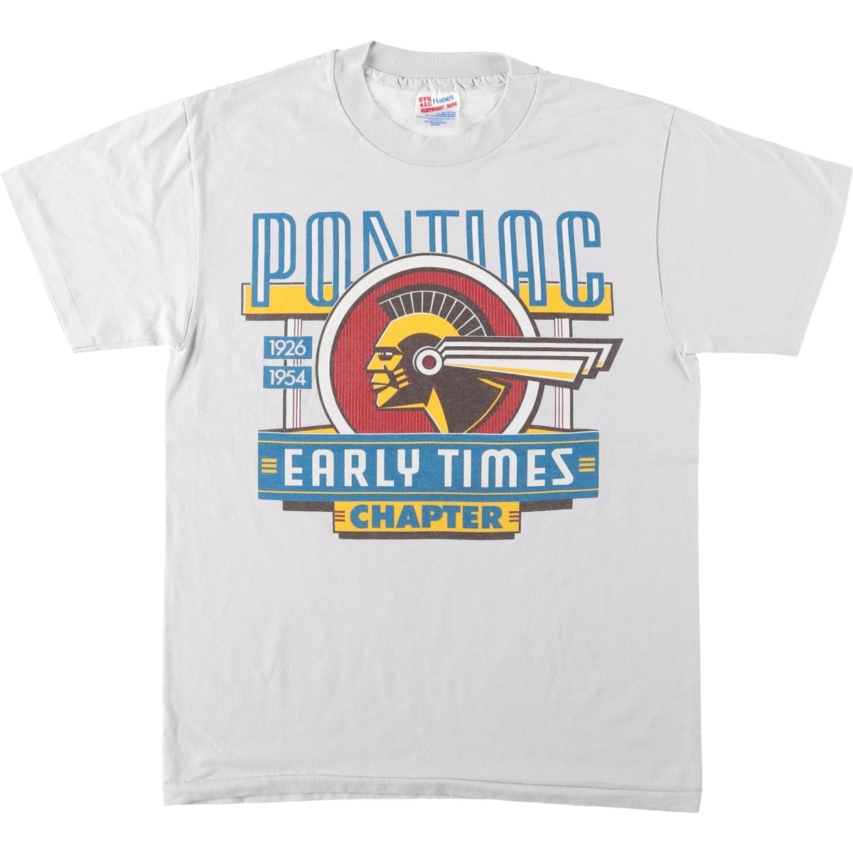 古着 90年代 ヘインズ Hanes HEAVYWEIGHT 50/50 PONTIAC ポンティアック アドバタイジングTシャツ USA製 メンズM相当 ヴィンテージ/eaa654147