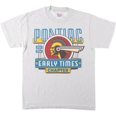 古着 90年代 ヘインズ Hanes HEAVYWEIGHT 50/50 PONTIAC ポンティアック アドバタイジングTシャツ USA製 メンズM相当 ヴィンテージ/eaa654147