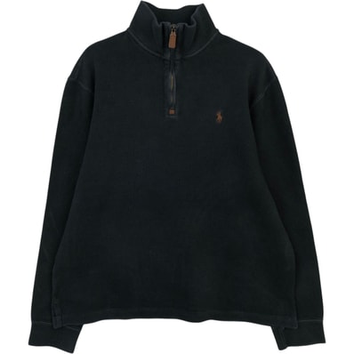 古着 ラルフローレン Ralph Lauren POLO RALPH LAUREN ハーフジップスウェットシャツ トレーナー メンズM相当/eaa624357