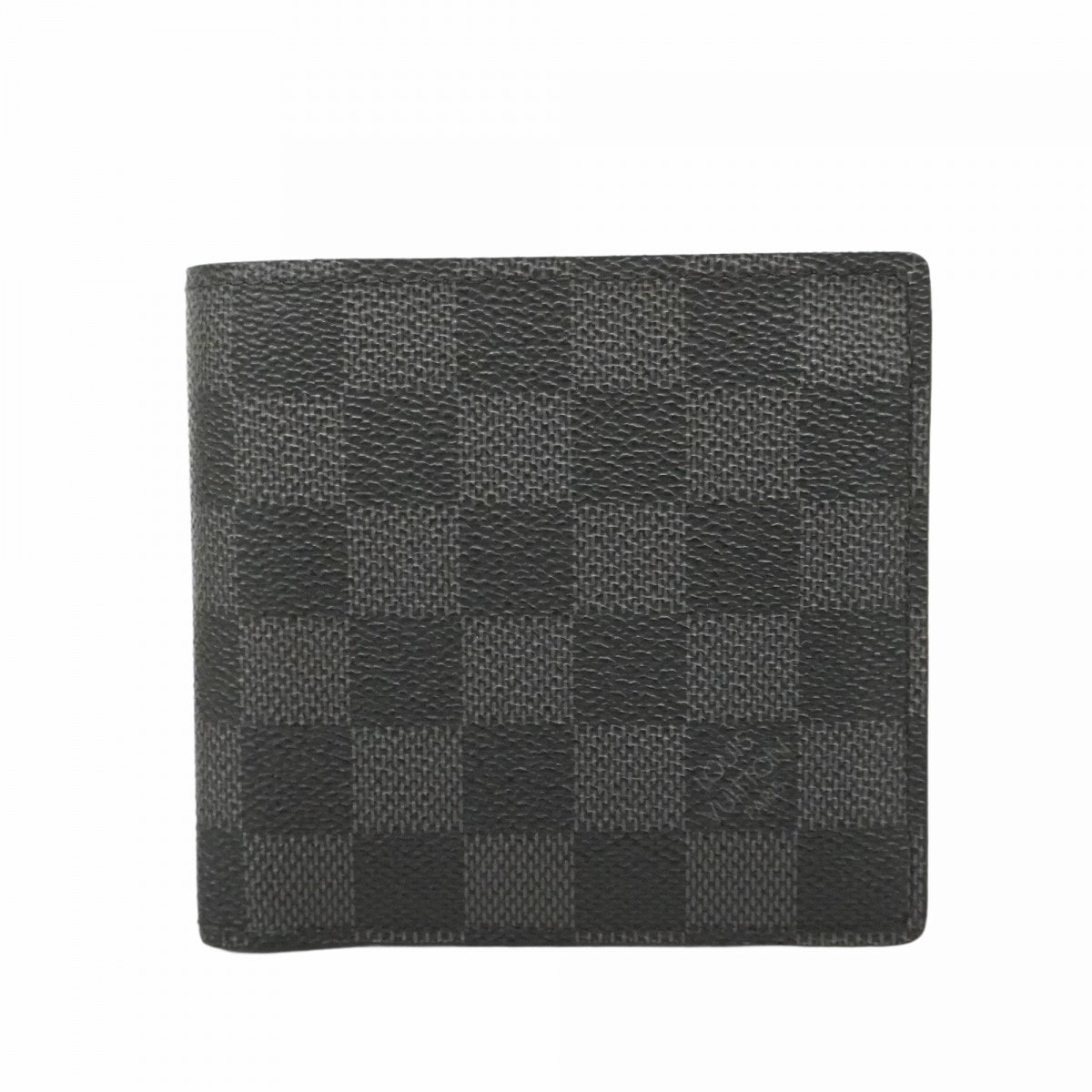 【6dc3685-k】ルイヴィトン 財布 ダミエ・グラフィット ポルトフォイユマルコ N62664 ブラック グレー【中古】メンズ