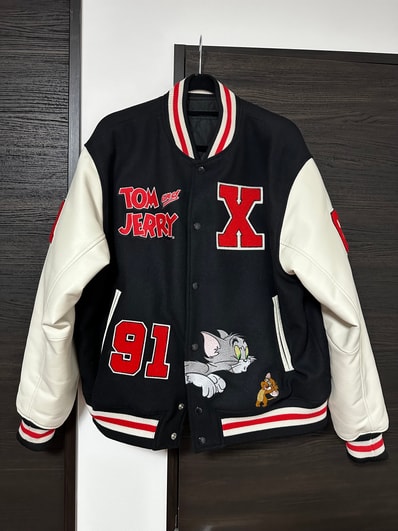 XLARGE x Tom and Jerry Versity Jacket "Black"