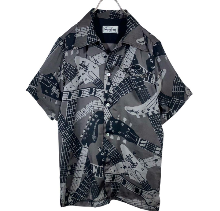 新品HYSTERIC GLAMOURアロハGUITAR NECKギター柄シャツ
