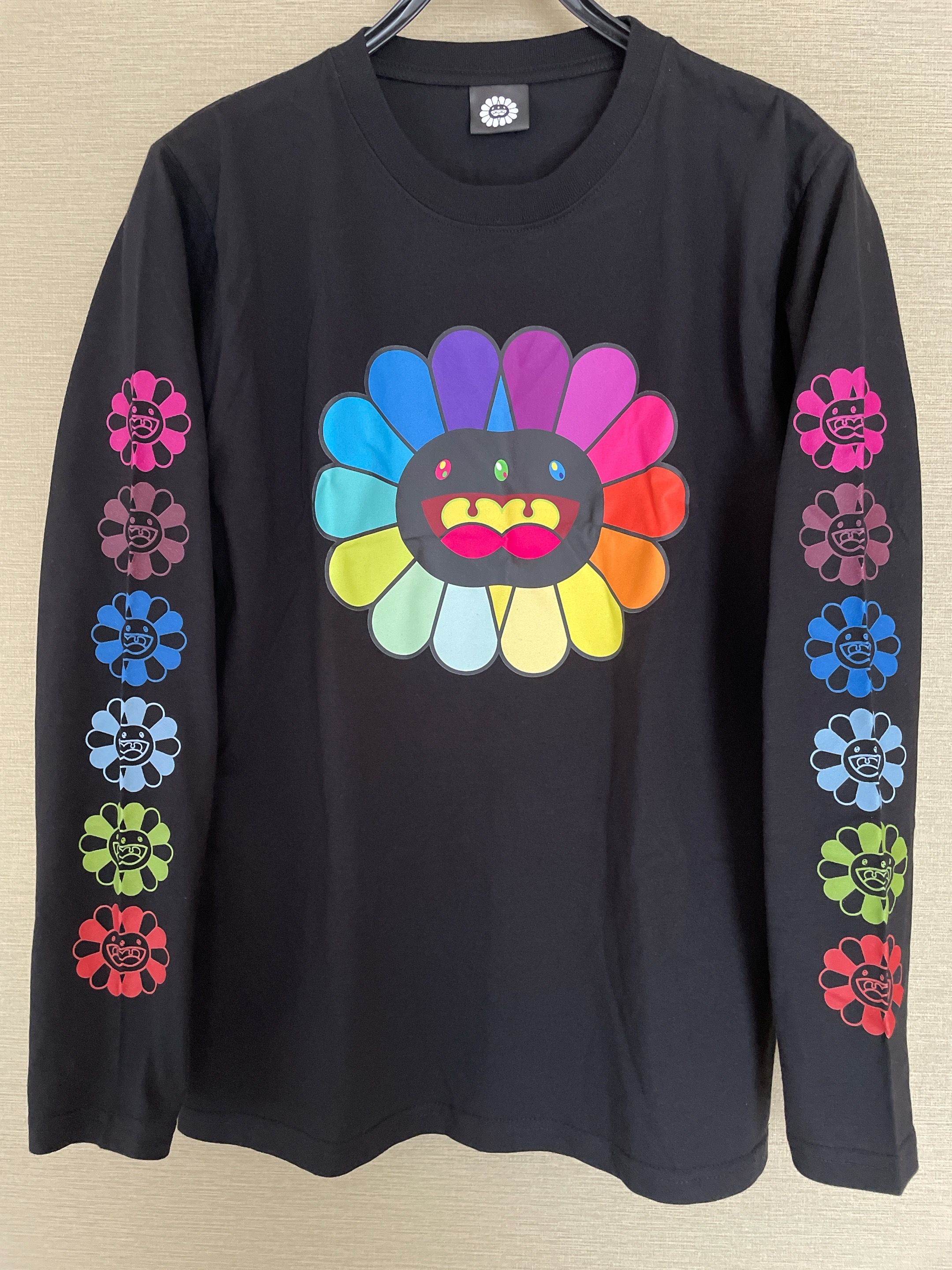 TAKASHI MURAKAMI MONONOKE KYOTO Mononoke Flower L/S Tee "Black" MT-TKO-003
